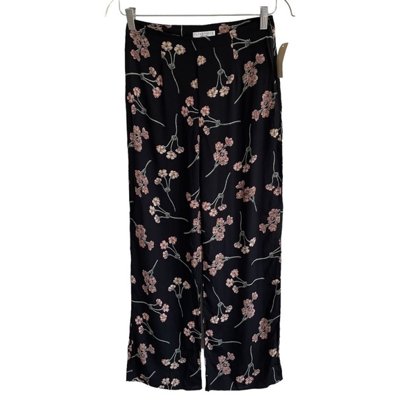 NWT Flynn Skye Parker Pant in Black Cherry Blossom, Size S - Picture 1 of 9